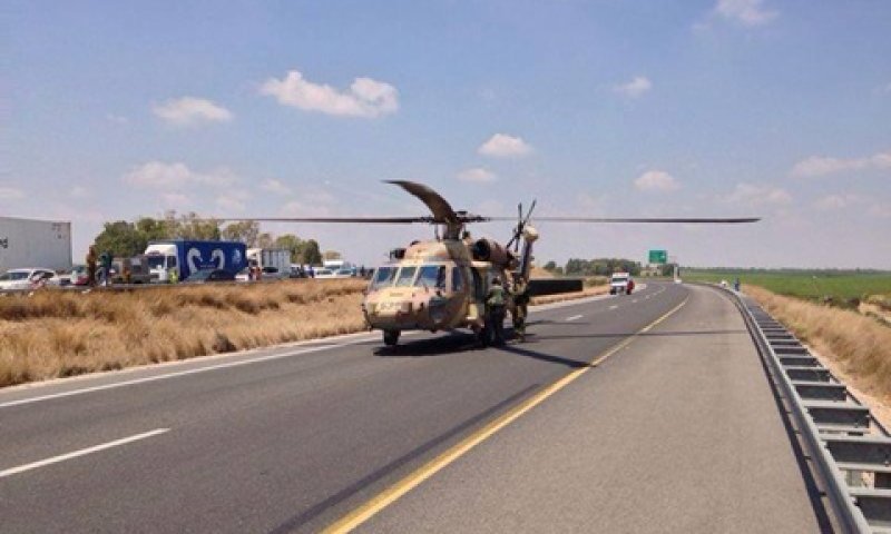 תאונה בכביש 6 [צילום: אדר יהלום, משטרת ישראל]