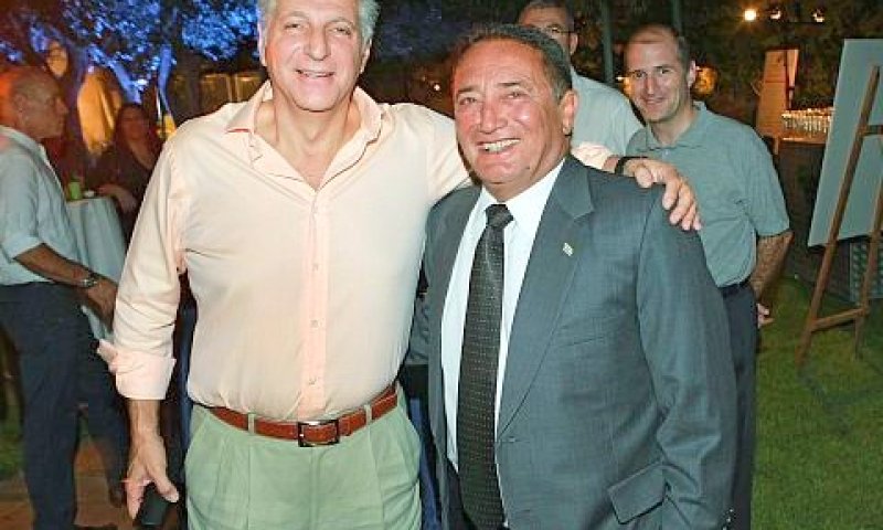 יוסי מימן וליאון רקנאטי [צילום: האגודה למלחמה בסרטן]
