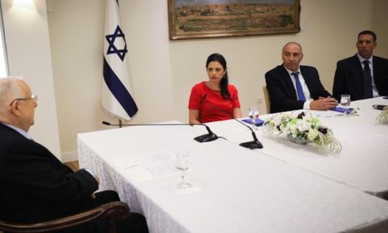 רשימת ימינה אצל הנשיא [צילום: הדס פרוש/פלאש 90]