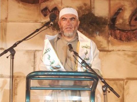 השייח' ראיד צלאח בעצרת באום אל-פחם