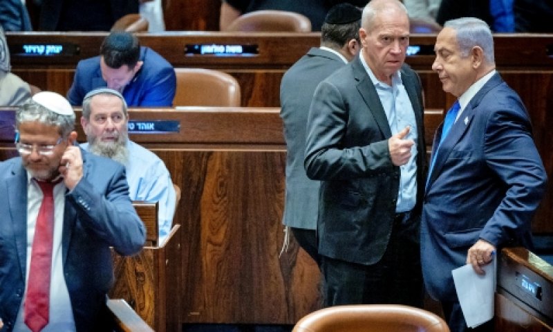 גלנט ונתניהו, השבוע בכנסת [צילום: יונתן זינדל, פלאש 90]