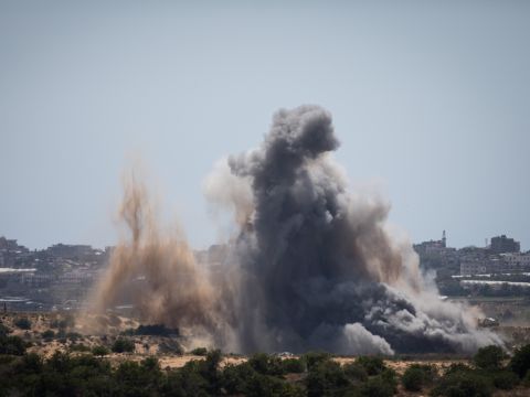 תקיפה ברצועה [צילום: הדס פרוש/פלאש 90]
