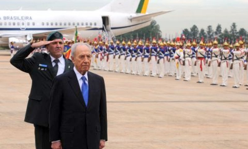 הנשיא פרס במהלך ביקורו הרשמי בברזיל [צילום: משה מילנר]