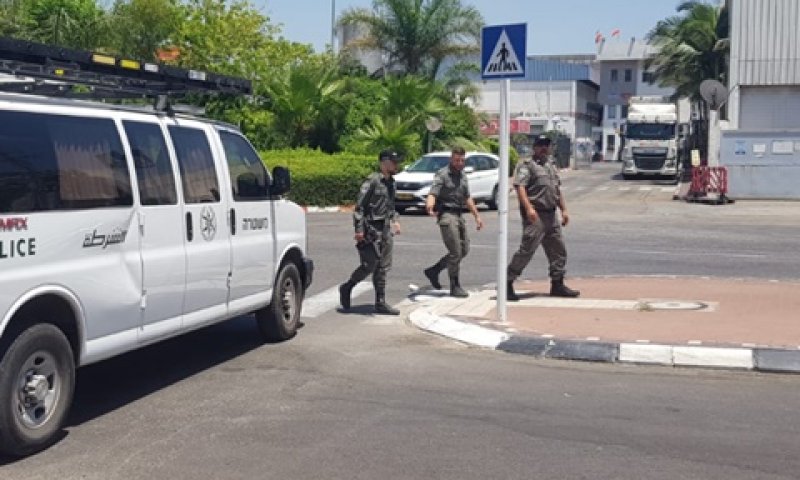 המשטרה חסמה את האזור [צילום: משטרת ישראל]