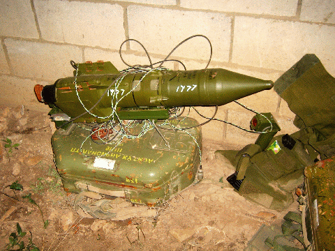 טיל נ"ט אשר אותר במחסן אמל"ח של החיזבאללה [צילום: דו"צ]