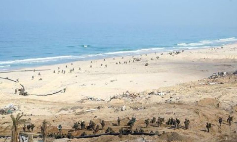 פעילות כוחותינו בחופי הרצועה [צילום: דובר צה''ל]