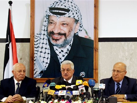 מסיבת העיתונאים בעזה [AP]