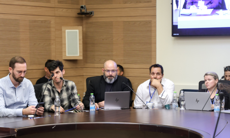 פעילי קריפטו בוועדה הכנסת [צילום: דני שם טוב, דוברות הכנסת]