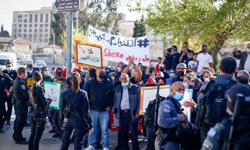 הפגנה בשיח ג'ראח [צילום אילוסטרציה: ג'מאל עוואד, פלאש 90]