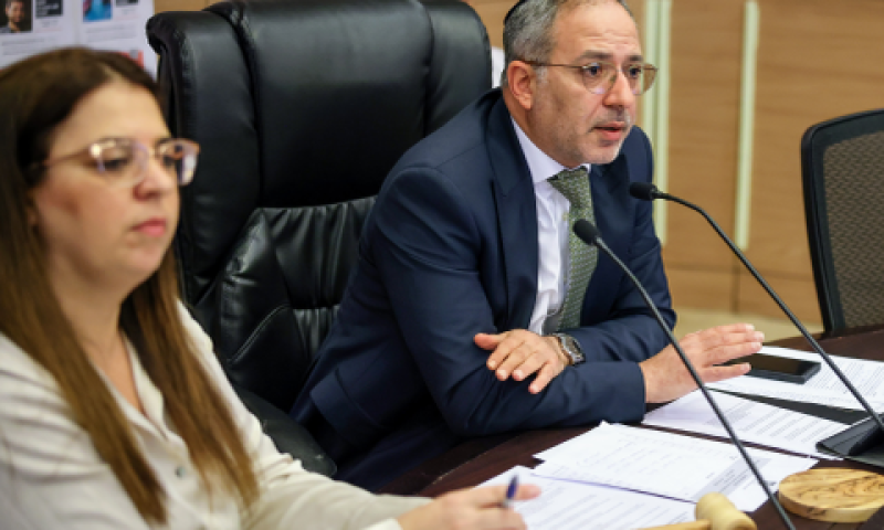 ח"כ מלול. ענף השיפוצים הושבת [צילום: נועם מושקוביץ, דוברות הכנסת]