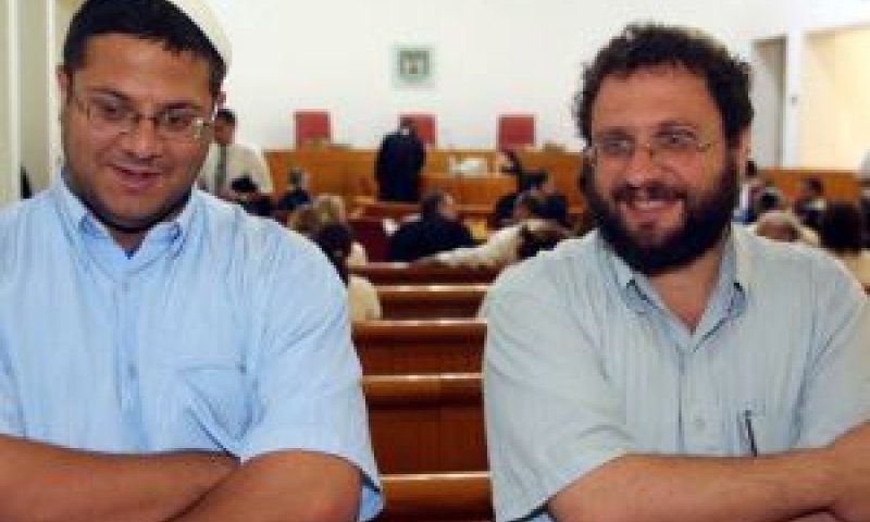 רוצה להתמחות. פדרמן (מימין) לצד בן-גביר [צילום: פלאש 90]