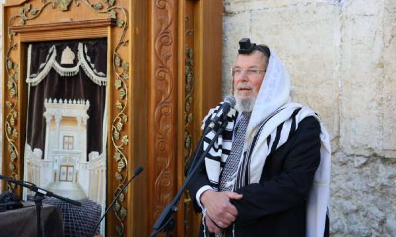 הרב בר. לציין את יום ירושלים כיום הודאה [צילום: הקרן למורשת הכותל המערבי]