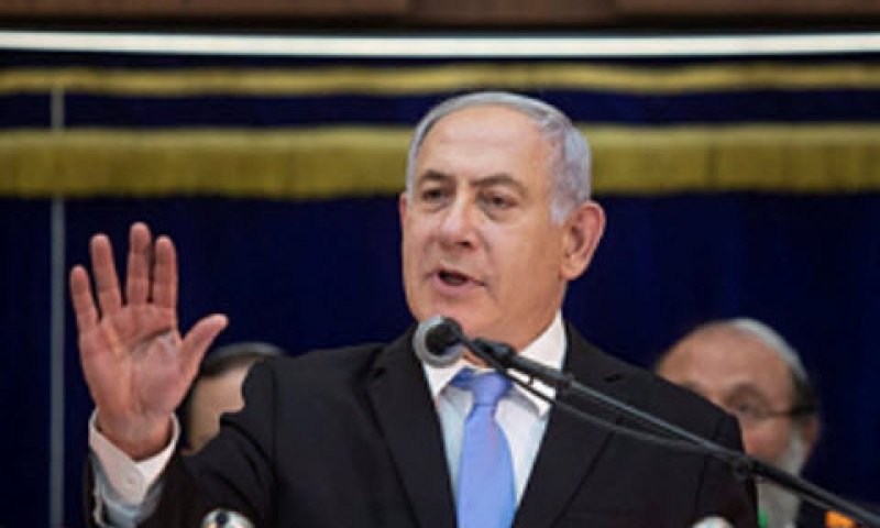 ראש הממשלה אמש בישיבת מרכז הרב [צילום: אהרון קרוהן/פלאש 90]