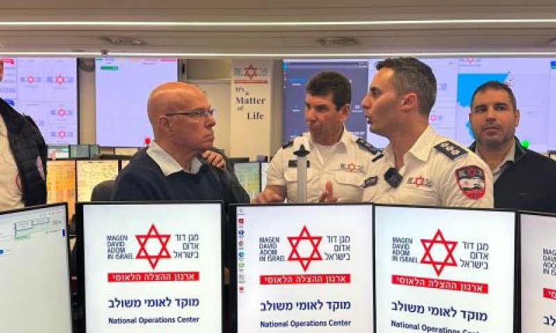 חברי הוועדה לביטחון לאומי בסיור במד"א
