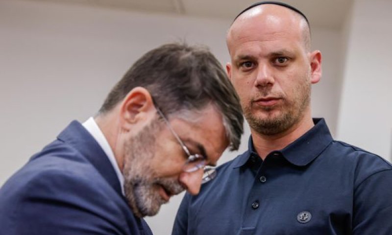 פלדשטיין היום בבית המשפט [צילום: יהושע יוסף, פלאש 90]