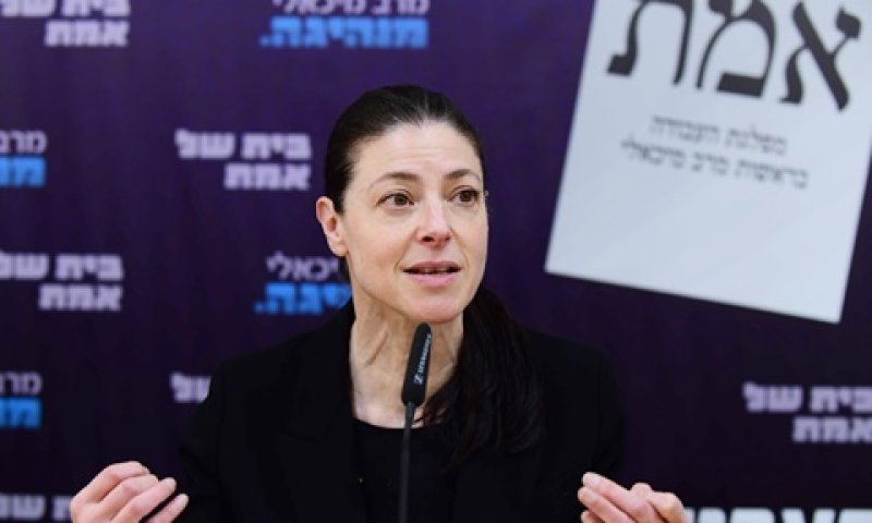 מיכאלי בישיבת סיעת העבודה. נעשה כל מאמץ [צילום: תומר נויברג, פלאש 90]