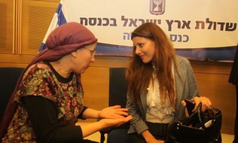אורלי לוי-אבקסיס ואורית סטרוק בישיבת השדולה למען א"י