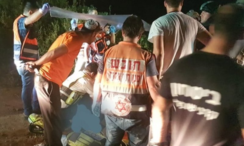 הצוותים הערב בנחל קנה [צילום: ביטחון קרני שומרון]