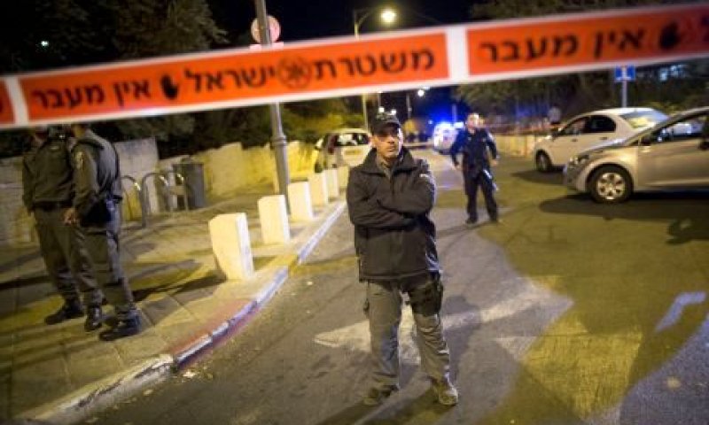 זירת ההתנקשות [צילום: פלאש 90]