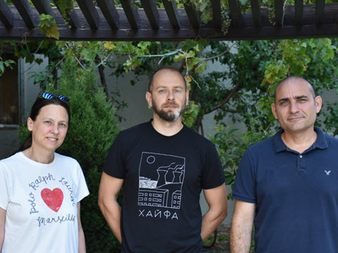 מימין לשמאל: פרופ' אריאל קפלן, ד"ר סרגיי רודניצקי ופרופ' פיליפה מלמד [צילום: דוברות הטכניון]