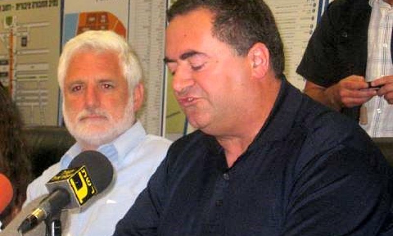 השר ישראל כ"ץ ומנכ"ל המשרד דן הראל