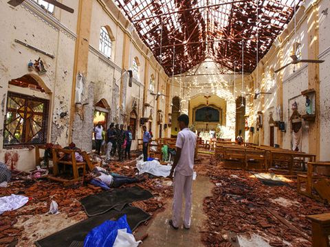 פיצוץ באחת הכנסיות בסרי לנקה [צילום: AP]