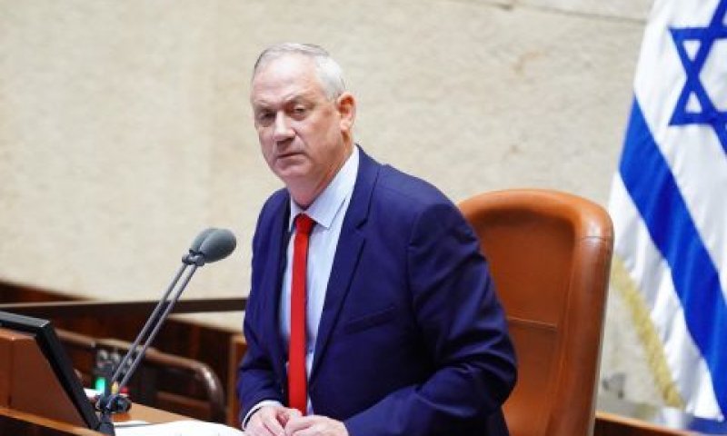 גנץ. עמידה על המקח [צילום: דוברות הכנסת - עדינה ולמן]