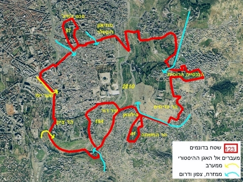 מפת "האגן ההיסטורי" [באדיבות מכון ירושלים לחקר ישראל]