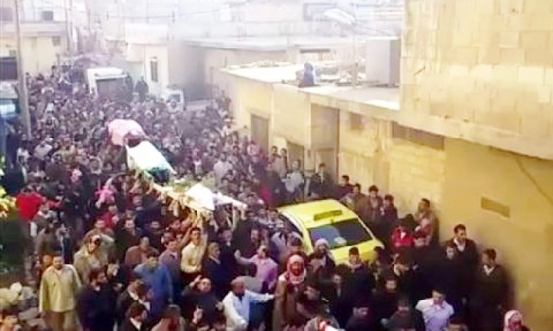 לוויות מפגינים שנהרגו בחומס[צילום: AP]