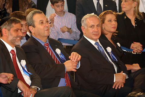 לבני, ברק, נתניהו וישי [צילום: פלאש 90]