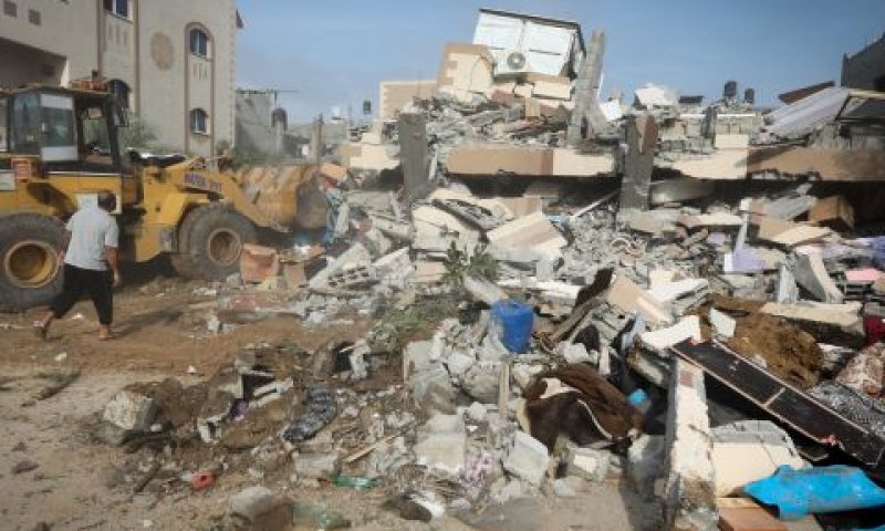 הריסות היום בעזה [צילום: יוסף מוחמד, פלאש 90]