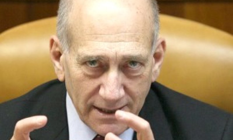 סירב לענות על השאלות. אולמרט [פלאש 90]