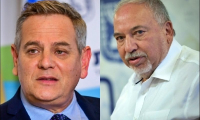 שר האוצר ליברמן ושר הבריאות הורוביץ [צילום: אבשלום ששוני ויונתן זינדל, פלאש 90]