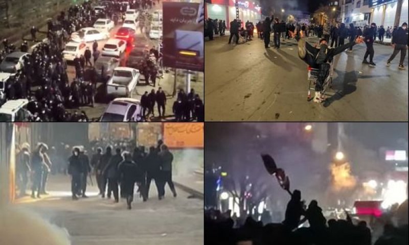 הפגנות סוערות ברחבי אירן [צילום: רשתות חברתיות]