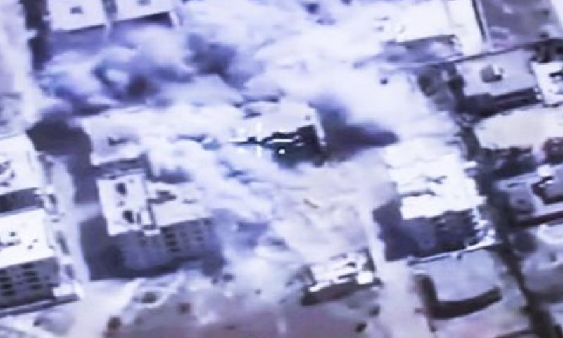 תדרוך במשרד ההגנה הרוסי על הלחימה בסוריה [צילום: איוון סקרטרב, AP]