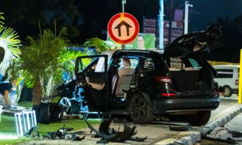 זירת החיסול ליד חצב [צילום: לירון מולדובן/פלאש 90]