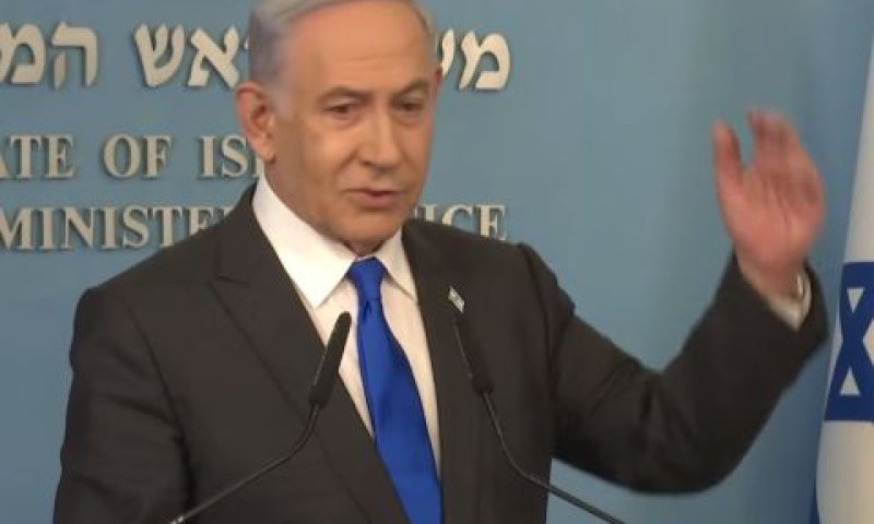 נתניהו. דחיית דרישות חמאס בשתי הידיים [צילום: לע"מ]