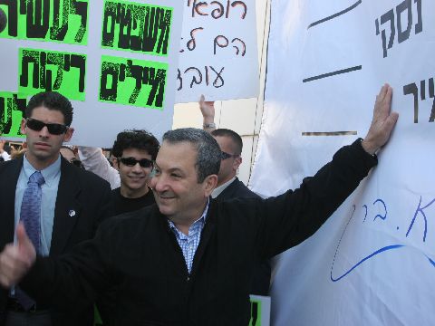 אהוד ברק באוניברסיטה [צילום: יובל טשרניחובסקי]