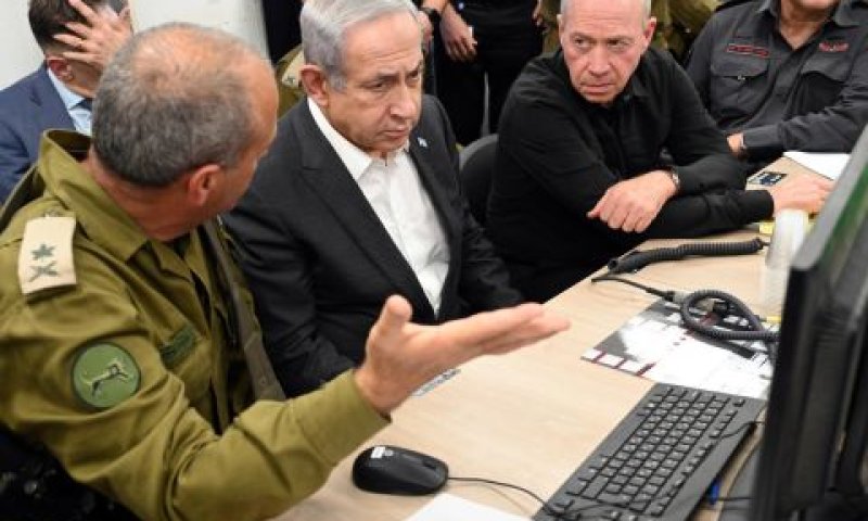גלנט ונתניהו בהערכת מצב [צילום: חיים צח/לע"מ]