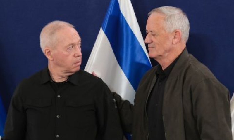 גנץ וגלנט. תיאום עמדות [צילום: נועם ריבקין פנטון/פלאש 90]