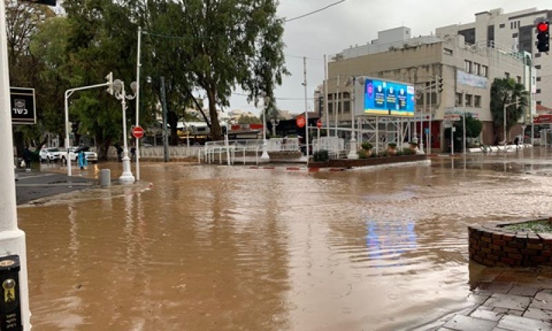 הצפות בנהריה בחורף 2020 [צילום: עיריית נהריה]