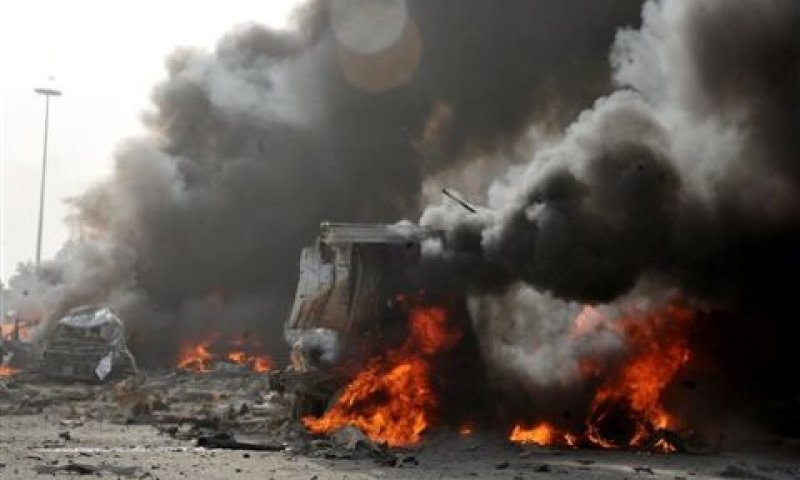 פיצוץ מכונית תופת בדמשק [צילום: AP]