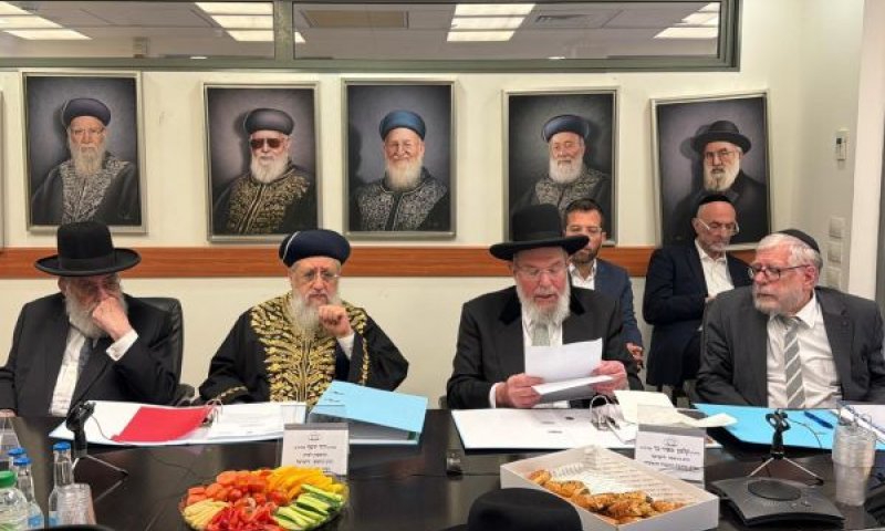"לא עסק - אחריות ממלכתית" [צילום: דוברות הרבנות]