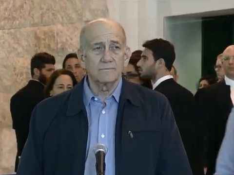 אולמרט לאחר ההכרעה