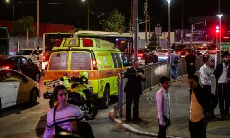 זירת הפיגוע [צילום: אבשלום ששוני/פלאש 90]