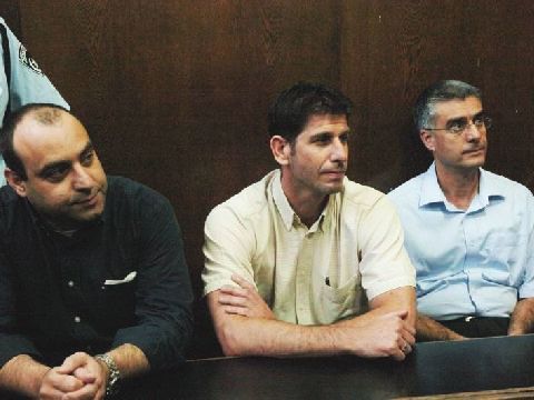 מימין: עוזי מור, יורם כהן, כתריאל [צילום: ישראל סאן]