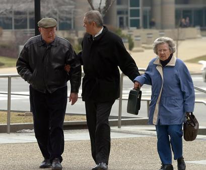דמיאניוק בהגיעו לדיון קודם בעניינו [AP]