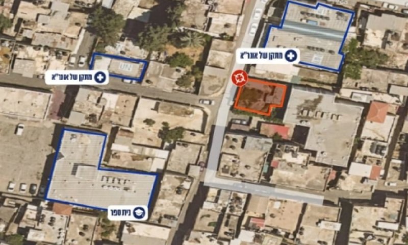 המפקדה שהותקפה במחנה הפליטים ג'נין [צילום: דובר צה"ל]