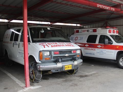 רכבי 4על4 של מדא מוכנים לפעילות [צילום: דוברות מד"א]