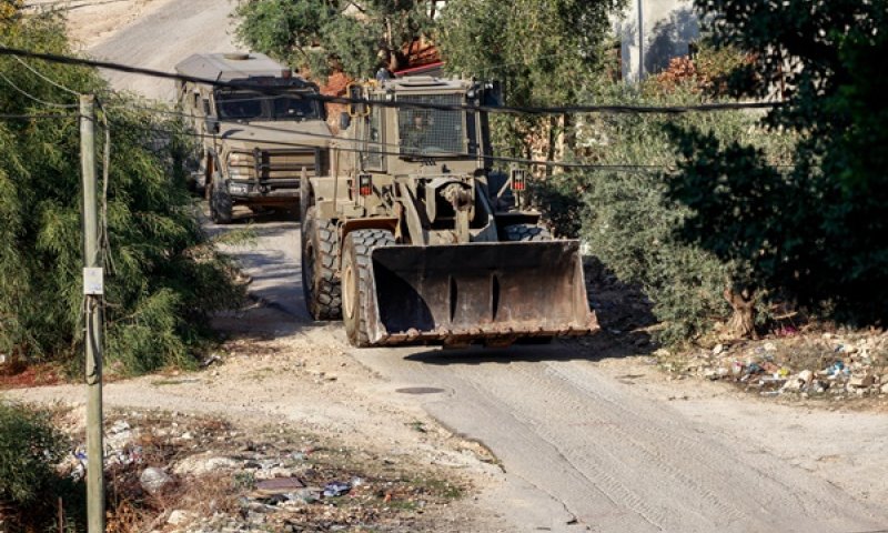 כוחות צה"ל ביצעו חסימות הנדסיות במרחב טובאס [צילום ארכיון: נאסר אישתיה, פלאש 90]